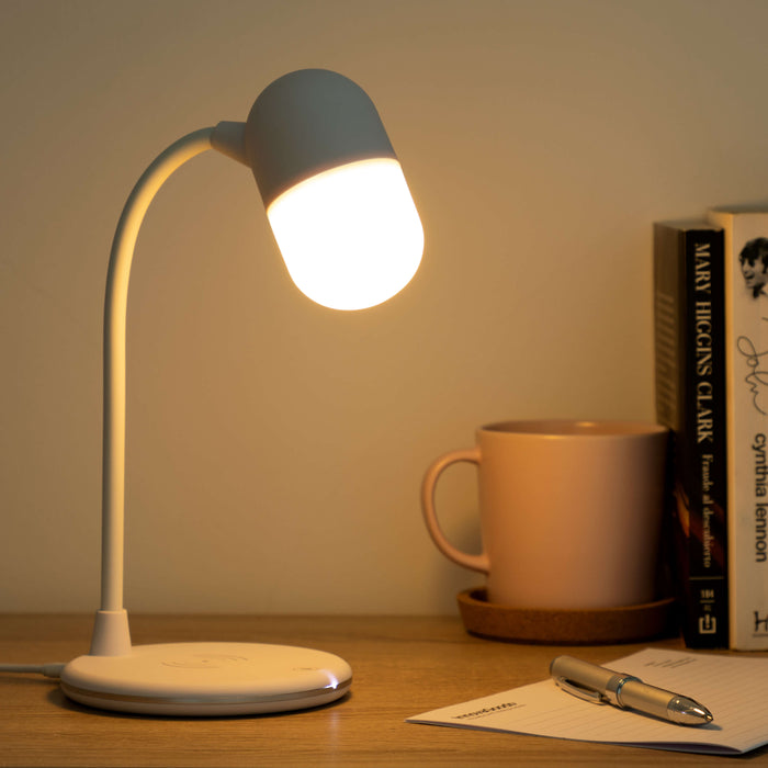 Lámpara LED con Altavoz y Cargador Inalámbrico InnovaGoods